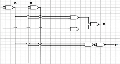 Half Subtractor Circuit using NAND Gate
