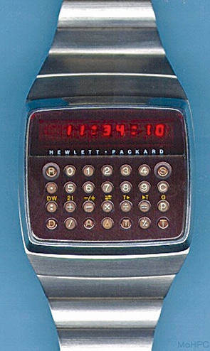 The first wearable: HP-01 (Credit: The Museum of HP Calculators)
