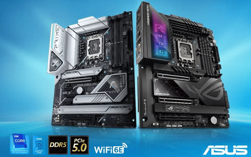 New ASUS Motherboards With Support For 13th Gen Intel Core processors