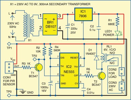 Motion Detector 555 Timer Projects