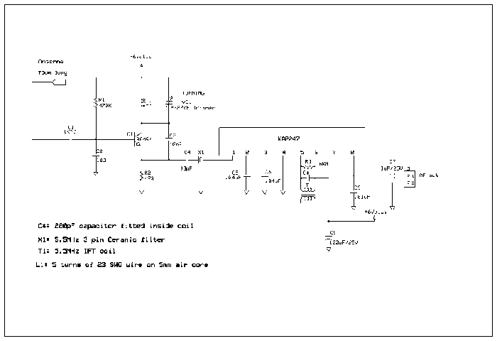 FM Radio Receiver Using KA2247 circuit diagram