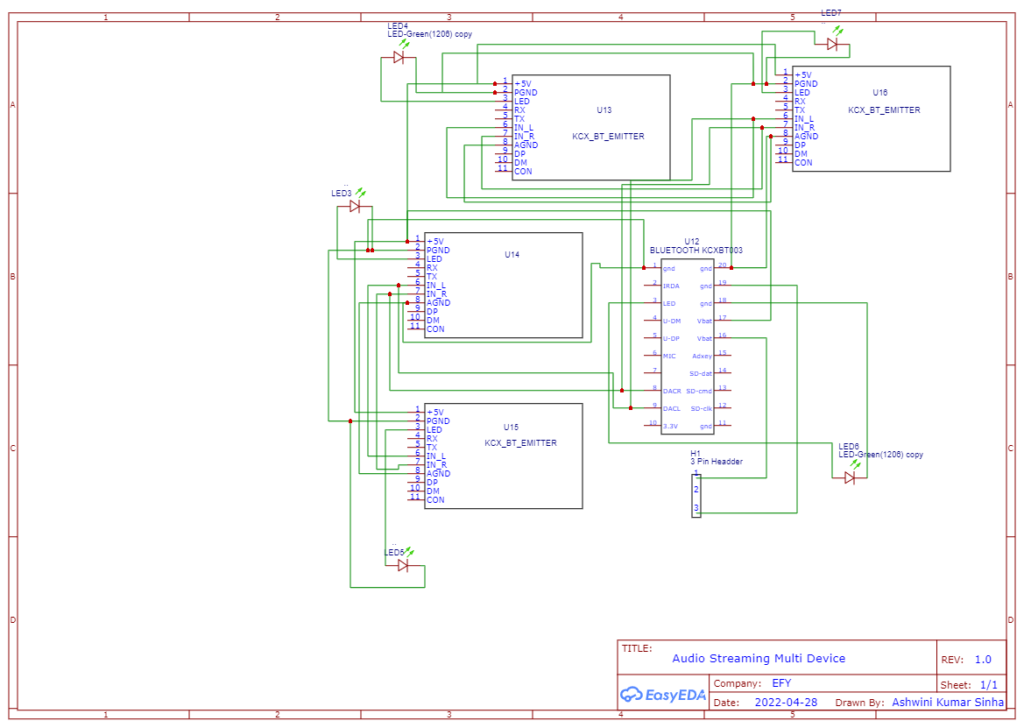Multi Room Audio System Circuit Diagram