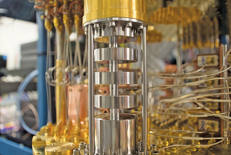 Quantum computer mixing chamber (Credit: IBM Research) 
