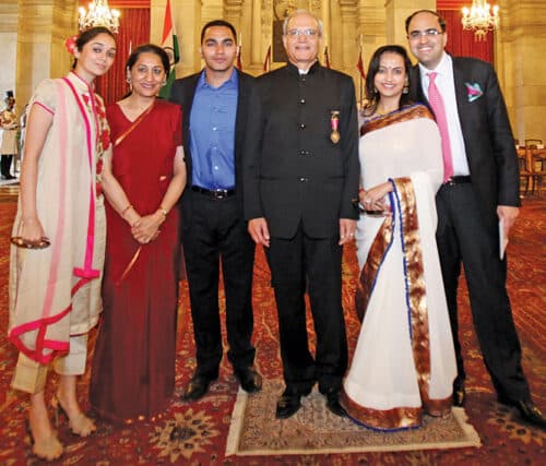 Ajai Chowdhry with family 