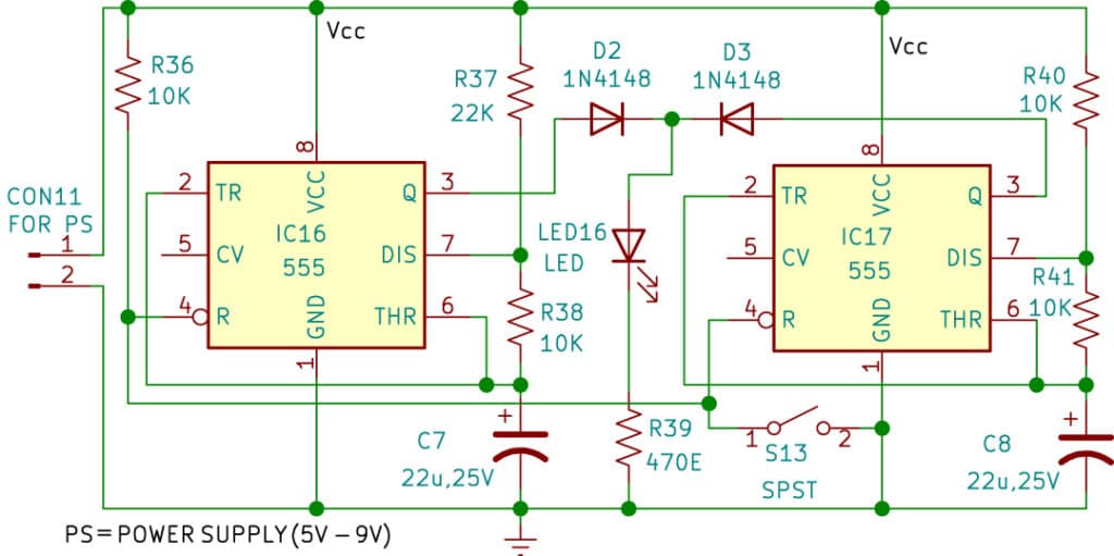 Fig. 8(b): Circuit diagram for second part of experiment 8