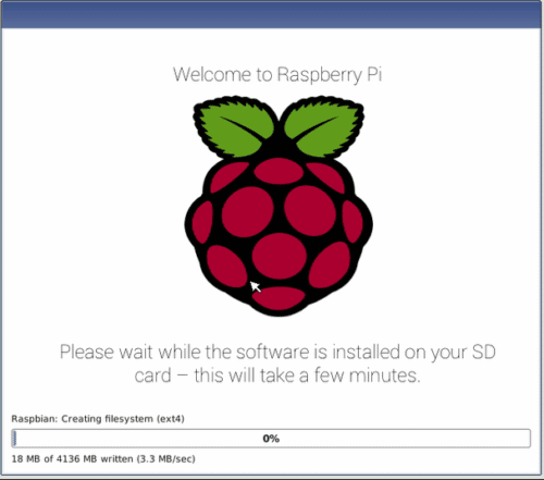 Fig 7.1 Raspberry pi OS
