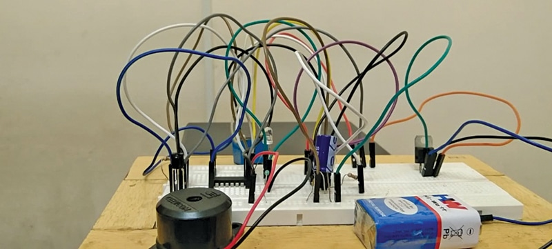 Fig. 1: Author’s prototype on a breadboard