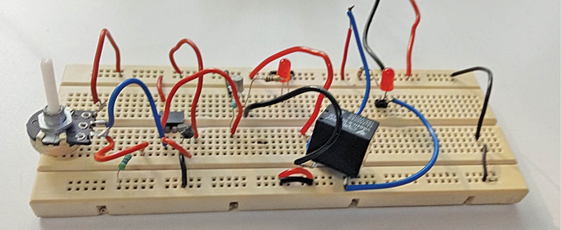 Fig. 1: Author’s prototype on a breadboard