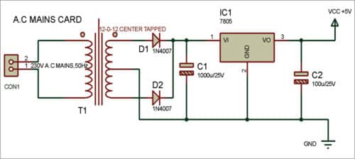 Fig. 2: Regulated power supply