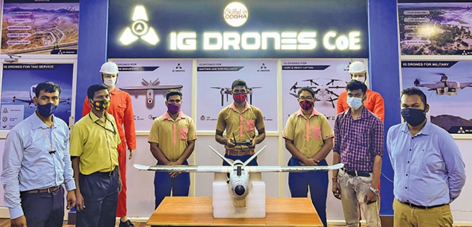 The IG Drones team exhibiting their enterprise drone solutions
