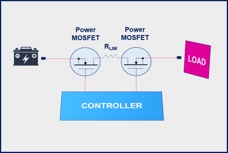 Fig. 1. Bidirectional high-current power switch configuration.