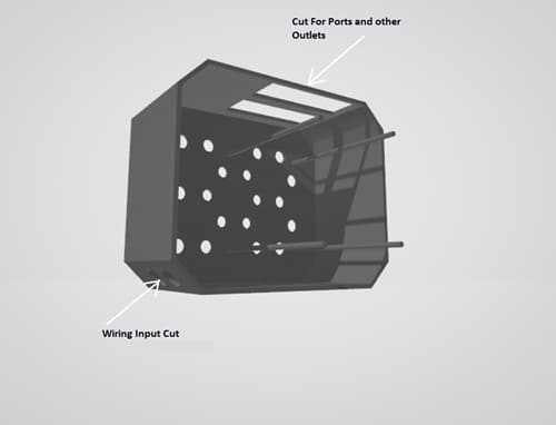 Fig. 2: The case design for a block