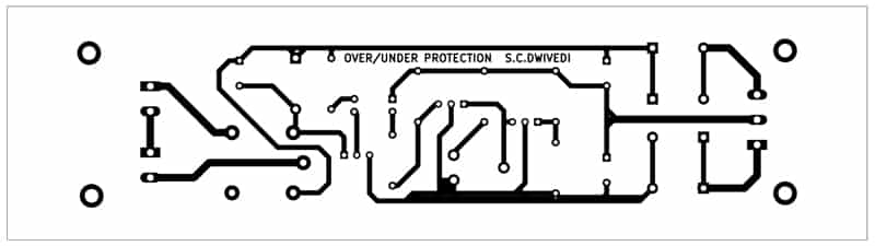 Overvoltage and Undervoltage Protection Circuit PCB