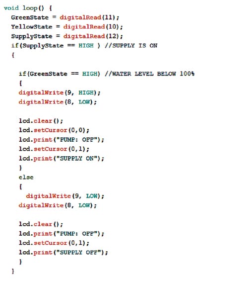 Fig. 4: Arduino code part 2