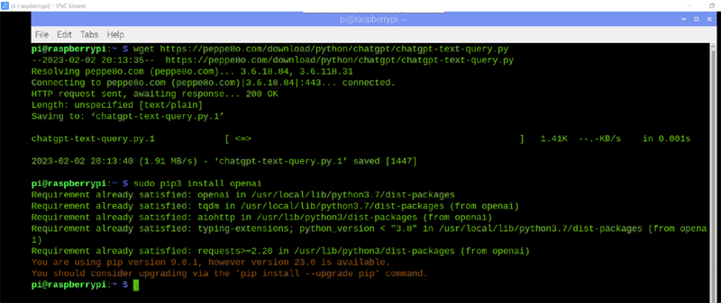 Configuración de Raspberry Pi ChatGPT 