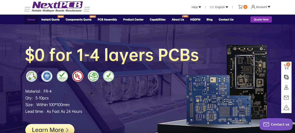 Free Trial for 2 Or 4 Layer PCB With Free Shipping