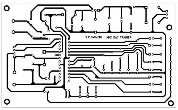 Diseño de PCB del entrenador ADC DAC