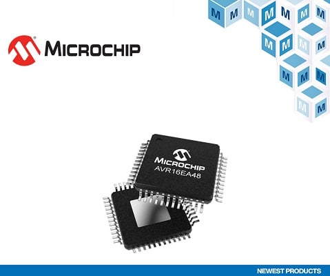 Microchip Technology’s AVR64EA 8-Bit AVR Microcontrollers for Industrial & Automotive Applications