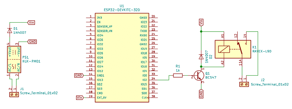 Circuit diagram of the Receiver