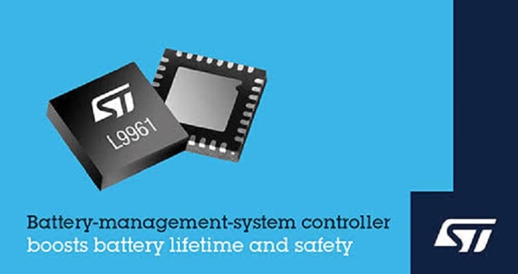 STMicroelectronics Makes Lithium Batteries Perform Better & Last Longer With High-Accuracy BMS Controller