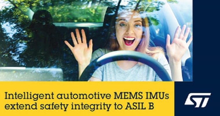STMicroelectronics Introduces Automotive Inertial Module With Certified ASIL B Software Library For A Broad Range Of Automotive Applications