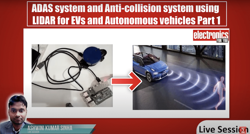 LIVE DIY: ADAS System and Anti-Collision System Using LIDAR For EVs And Autonomous vehicle