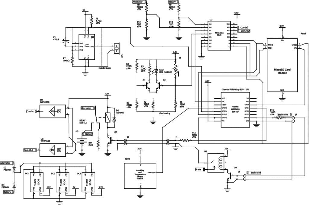 Charge controller circuit with safety features to detect and prevent serious problems