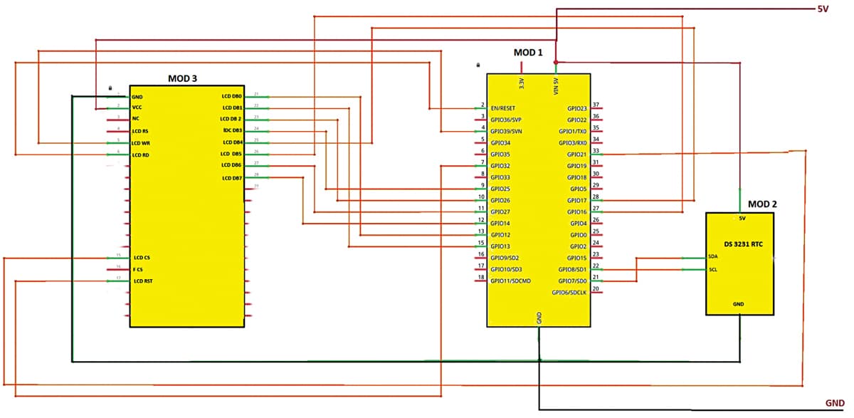 DIY Real-time Millisecond Clock with ESP32 | Circuit & Code