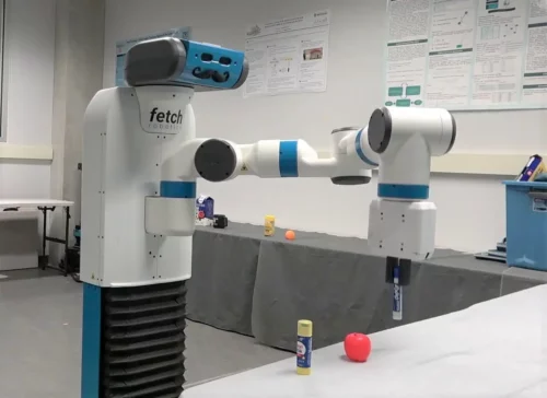 Fetch, el robot utilizado en la investigación. Crédito de la foto: Universidad de Waterloo