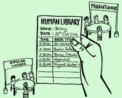 The “Human Library” project that is running successfully in several technologically advanced nations, shows that AI cannot replace humans... yet (Courtesy: Human Library SG)