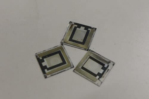The 1 cm2 perovskite solar cells with additive. Credit: City University of Hong Kong