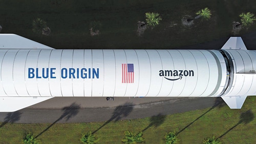 Amazon with Arianespace, Blue Origin and United Launch Alliance will deploy thousands of satellites into low-Earth orbit (Source: https://www.cnet.com)