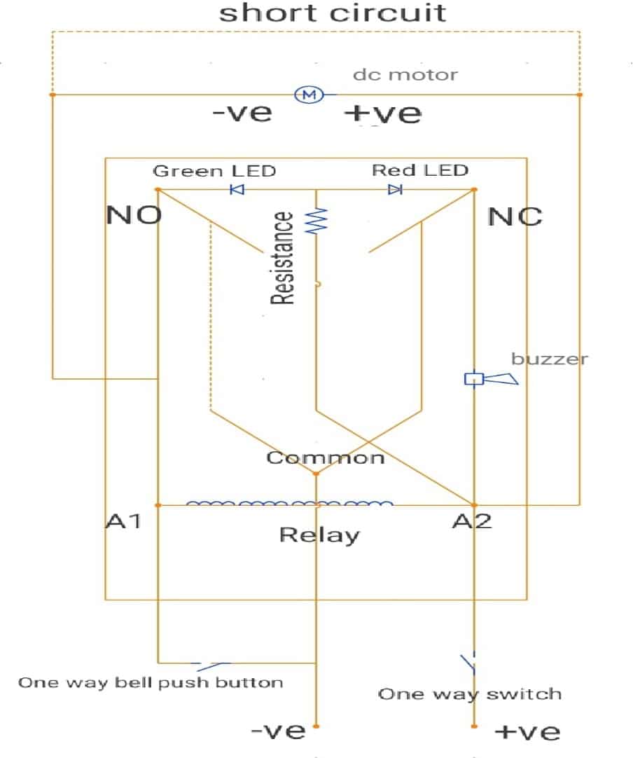 EV Short circuit protection system Circuit