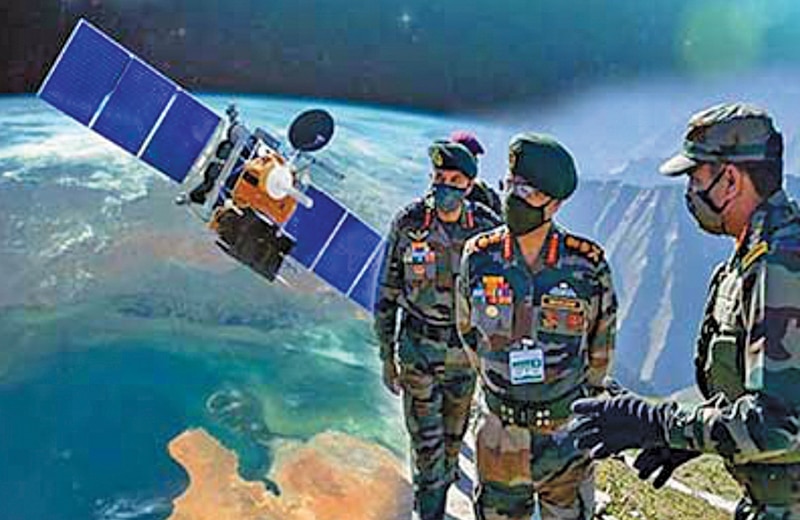 GSAT-7B being built by ISRO will provide the Indian Army with high-speed satellite internet (Source: https://dhyeyaias.com)