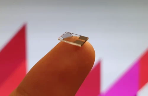 Nanoparticle sensors are smaller than human fingernails. Credit: Macquarie University