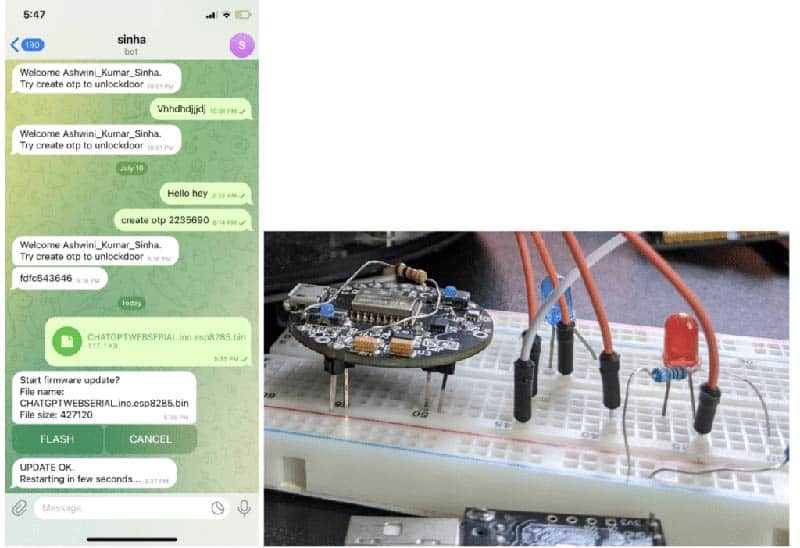 OTA Firmware Update by Telegram BOT