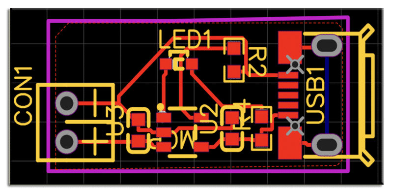 Single-Cell Battery Charging Circuit PCB