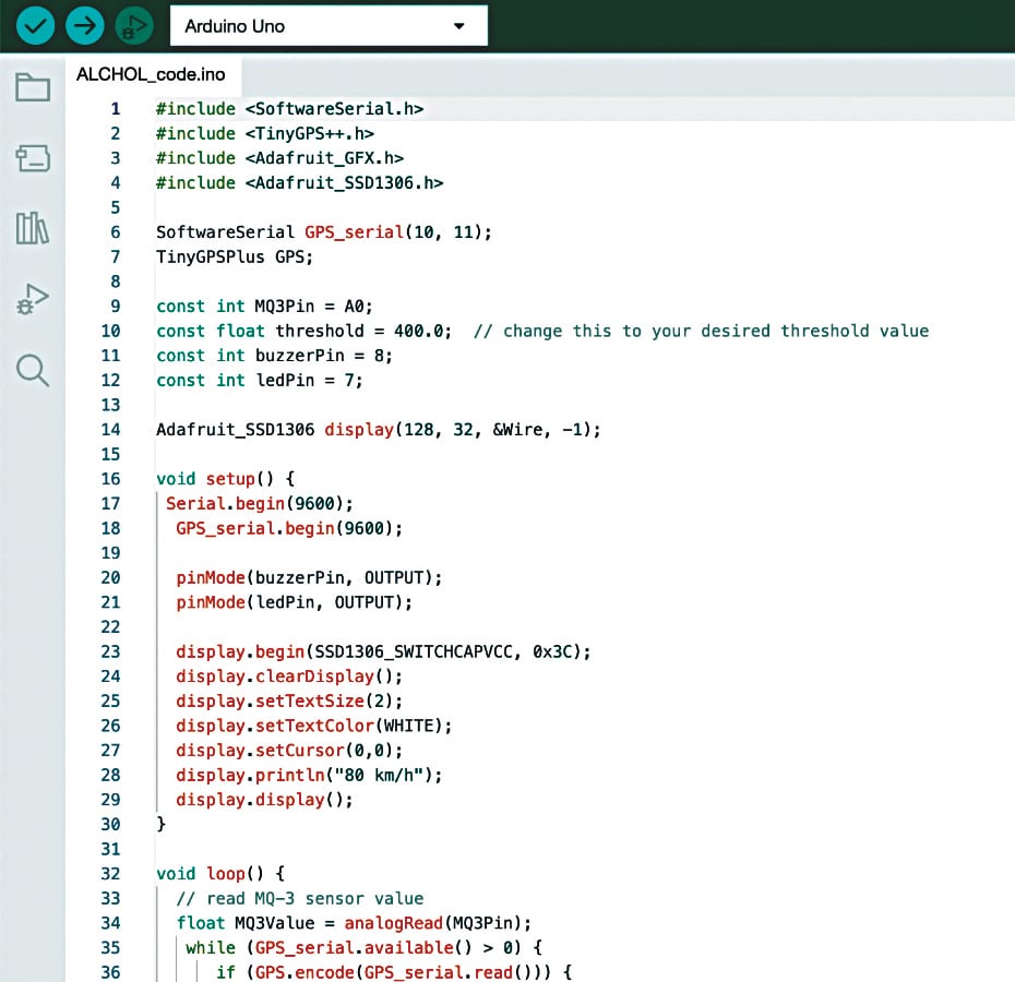 DIY Advanced Alcohol Breath Analyzer Circuit and Code