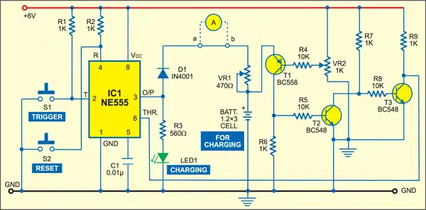 Switch-off Battery Charger Circuit
