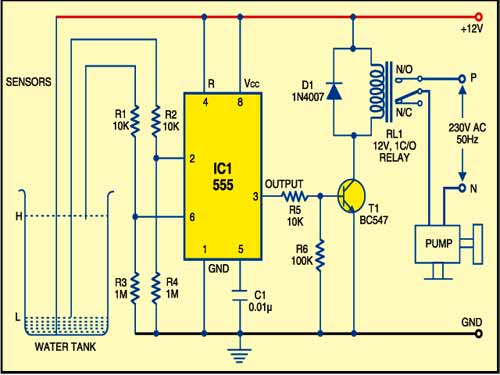 Water Pump Controller Circuit