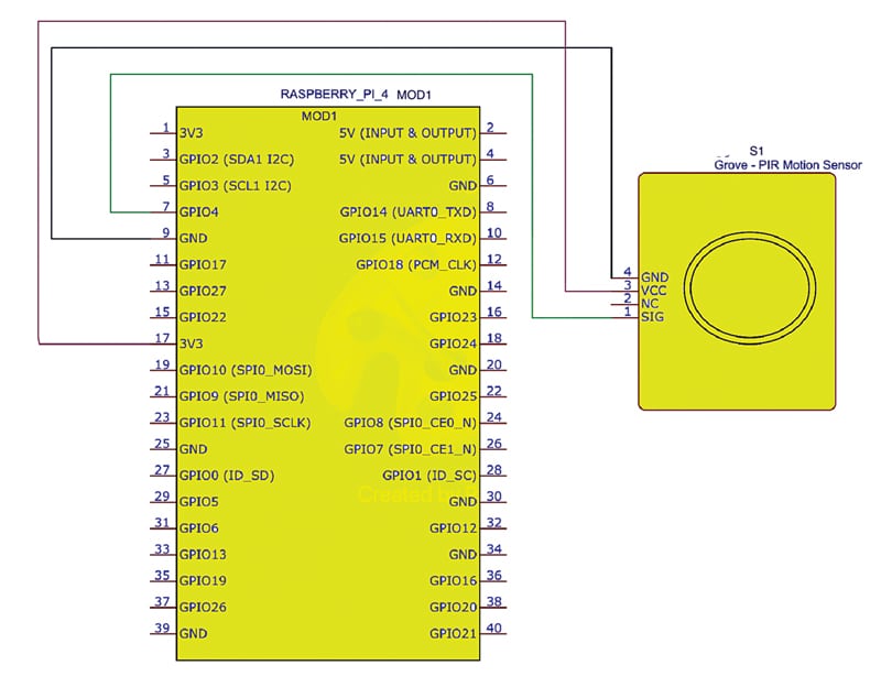 Circuit Diagram of Intrusion Detection System