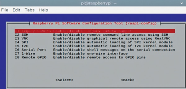 Enabling Raspberry Pi camera configuration