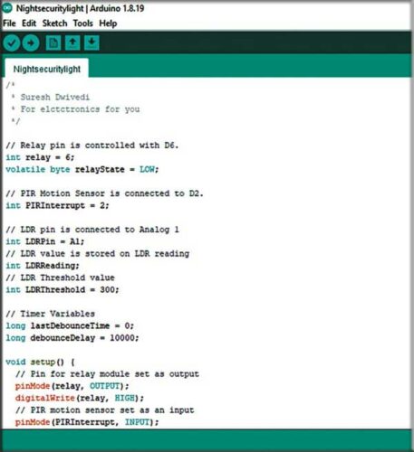 DIY Arduino-Based Night Security Light System