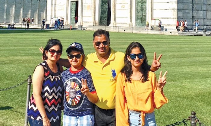 Sanjay Gupta with family