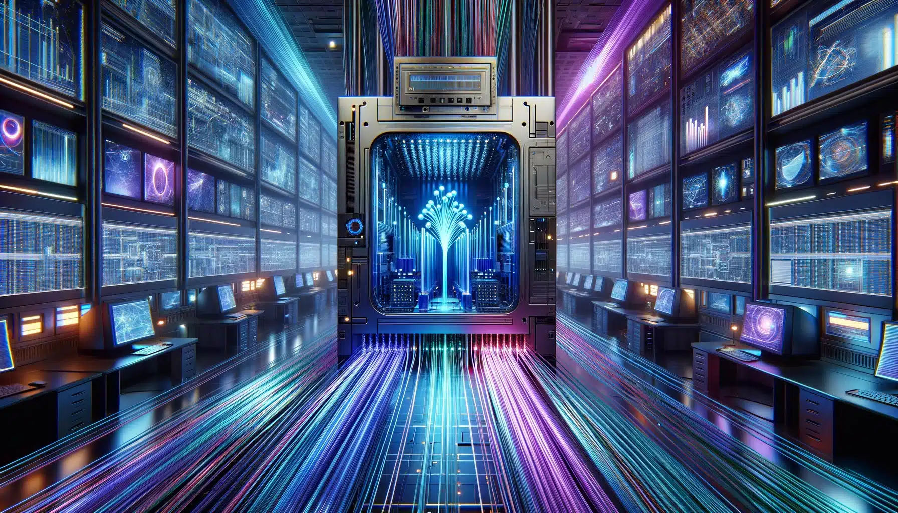 Quantum Computing Applied to Optical Fibre Network
