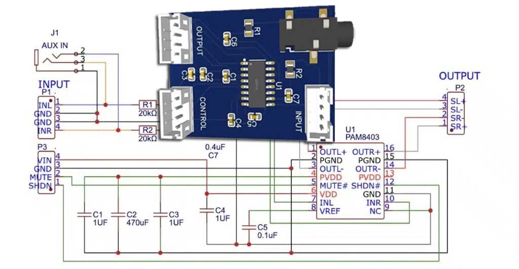 Stereo Audio Amplifier project