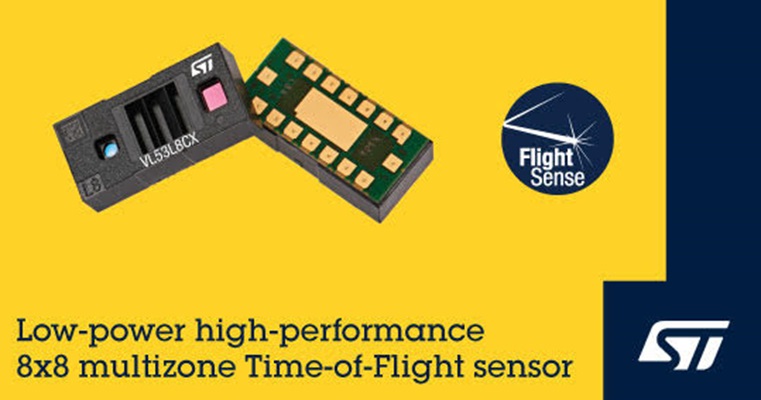 Next-Generation Multizone Time-Of-Flight Sensor From STMicroelectronics Boosts Ranging Performance & Power Saving