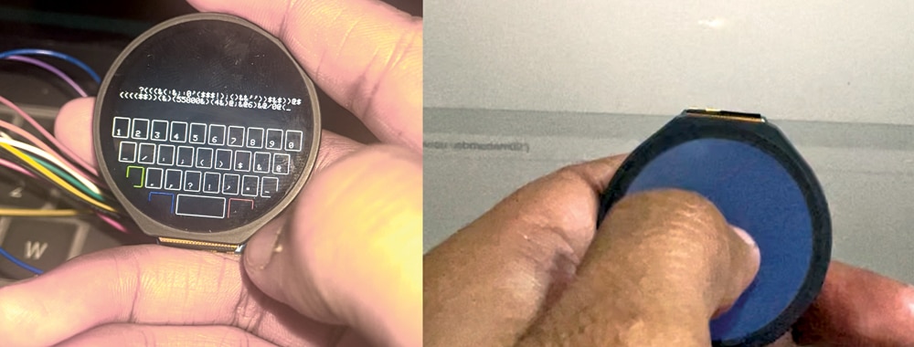 Smartwatch-Like HID With Keyboard And Touchpad