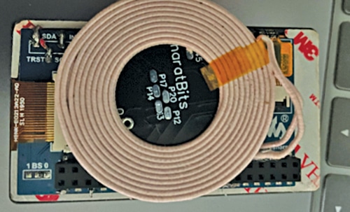 Energy harvesting coil with E-link display