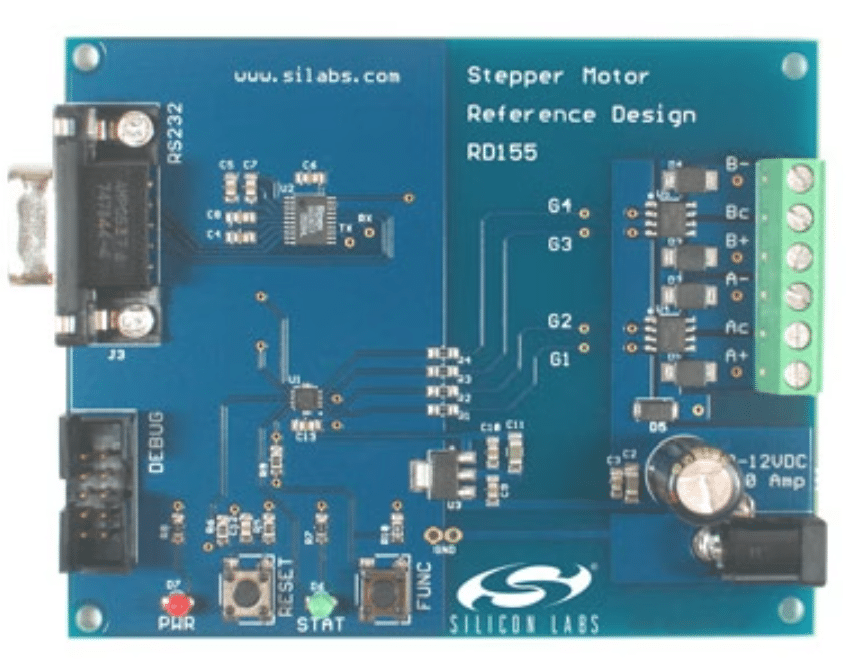 Silicon Labs Stepper Motor Driver Reference Design with C8051 MCU